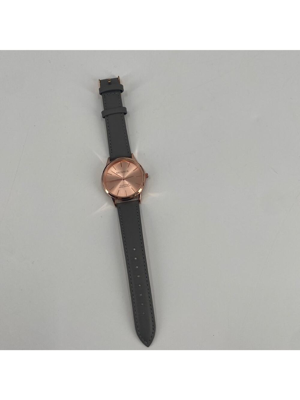 Monroe Classique water resistant rose gold watch